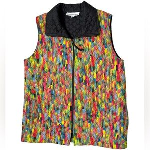 CAROLINE ROSE Women’s Colorful Quilted Vest